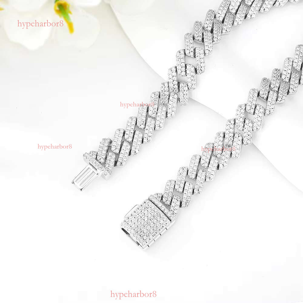New men's jewelry popular hip-hop pure sier Cuban chain