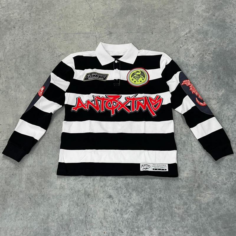 Men's Hoodies Ins Loose Pullover Round Neck Three Quarters Sleeve Couple T-shirt American Street Trend Figure Letter Printed Casual Tops