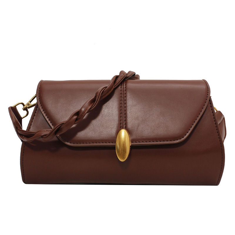 2025S Designer Women S Bag Uniquely Versatile Crossbody For Women Simple Hand Held Small Square Bag PU Texture Commuting Armpit Shoulder Bag