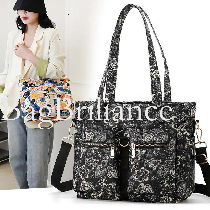 ral Pattern A4 Book Capacity Women Top-Handle High Quality Fabric Female Shoulder Bag Fashion Girls Casual Tote Handbag