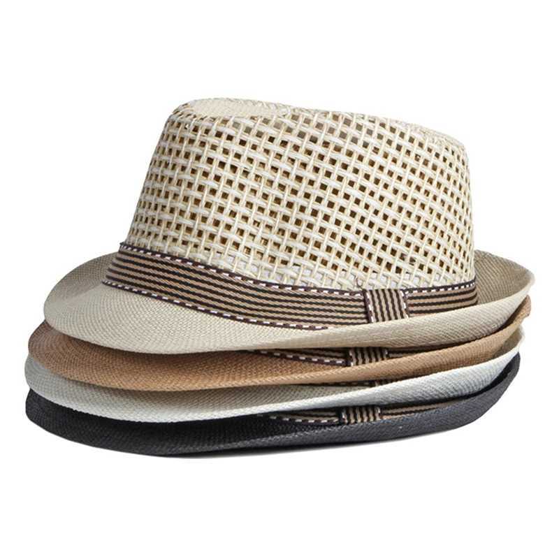 Straw Hats Fe Hat Panama s Dey Trilby Hat Summer Straw Sun Hats Adt Men Mens Bowr Breathab Sunhat Beach sC250407