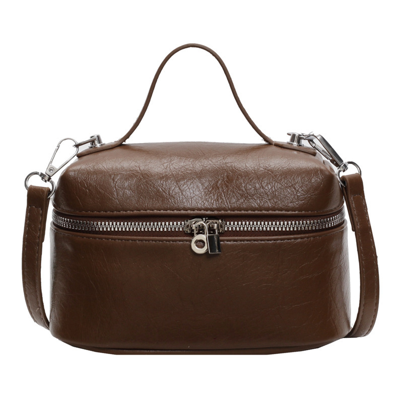 2025S Designer Women S Bag Small Niche Hand Held Box For Women New Fashionable Simple Crossbody Solid Color Versatile Western Style Shoulder Bag