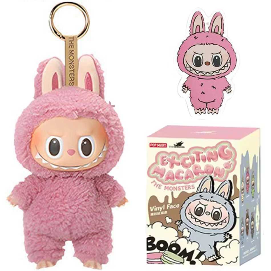 Popmart Labubu blind box monster Lisa Seme heart Macarrr vinyl series trend toy decoration childrens birthday giftT250407