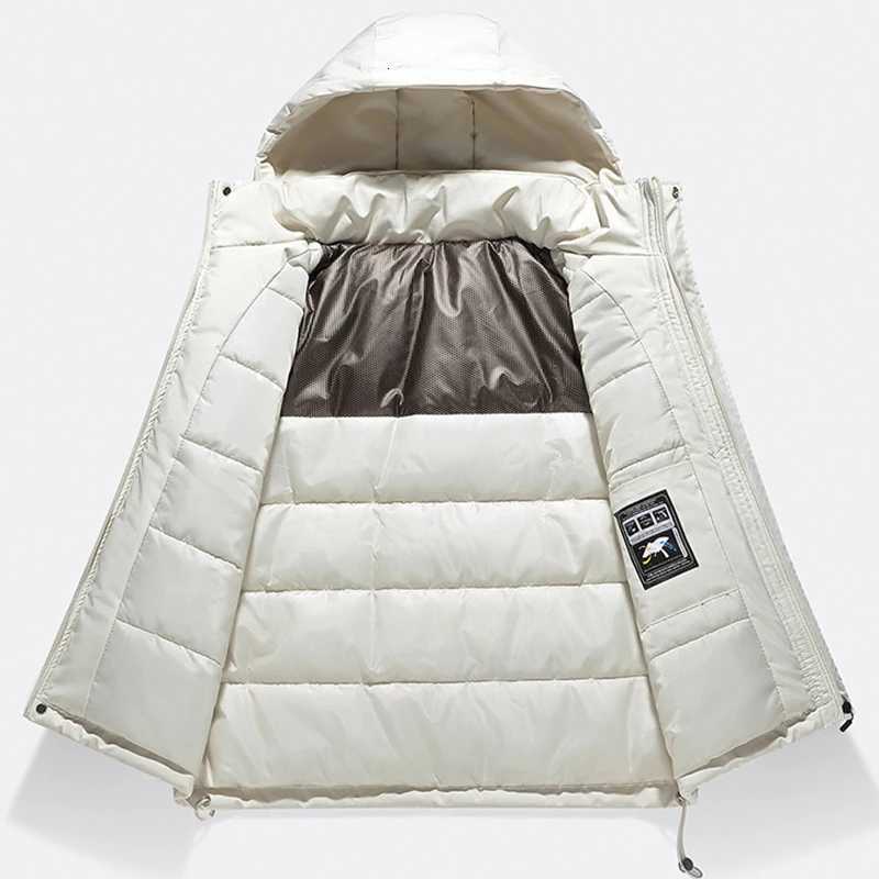 Men Winter New Warm Parkas Jacket Men Hooded Waterproof Outdoor Coat Detachable Hat Windproof Jacket Men Brand Clothing MaleT251107