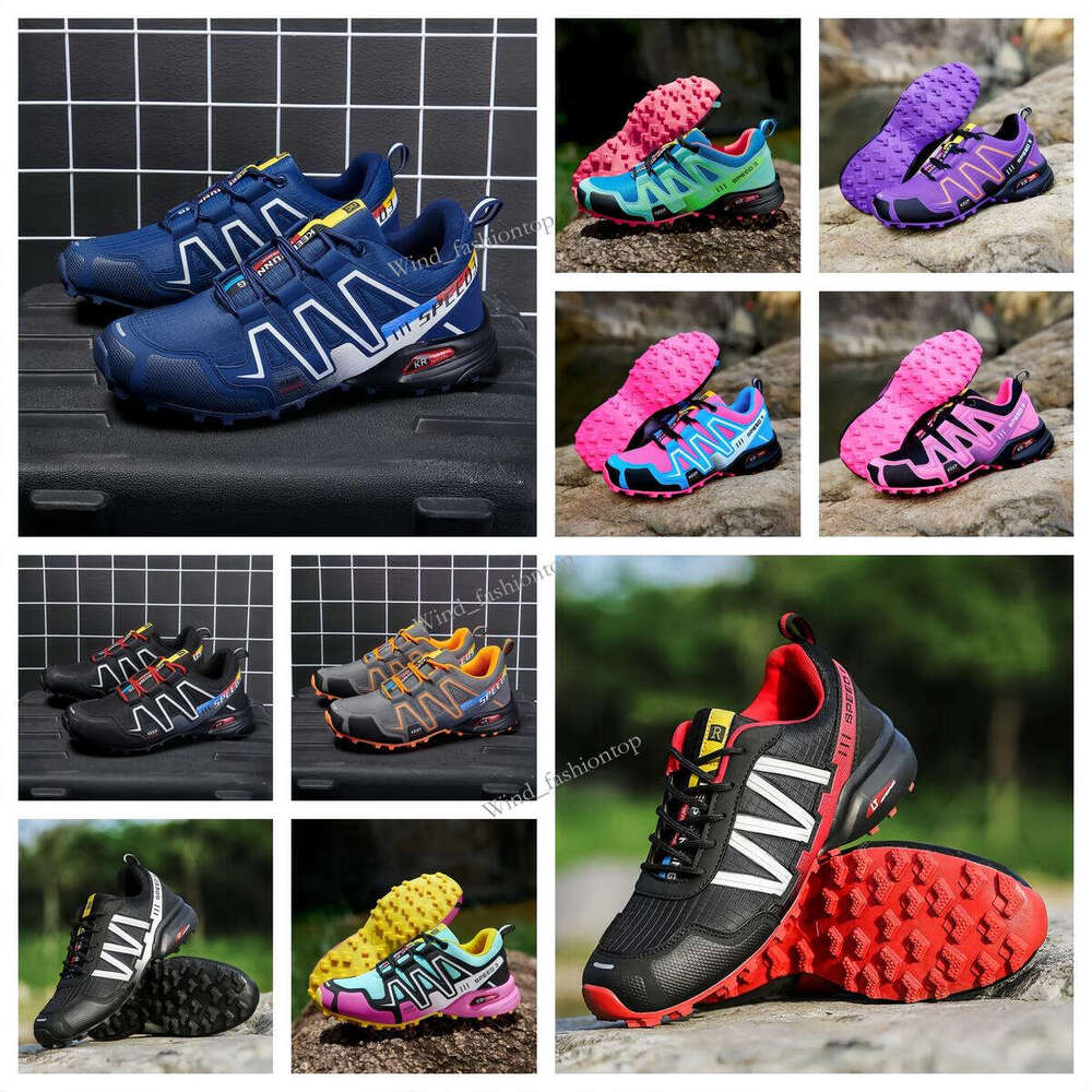 Designer casual shoes Outdoor Mens Trail Running Salomon Hiking Breathable Large Size Womens Shoes Outdoor Mens Shoes Trail Running Shoes