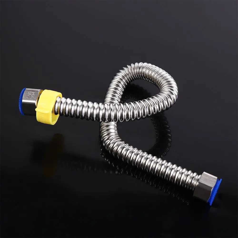 High-temperature Resistant 304 Stainless Steel Hose Explosion-proof Thicke Corrugated Pipes 10cm/20cm/30cm/40cm/50cm Y251107