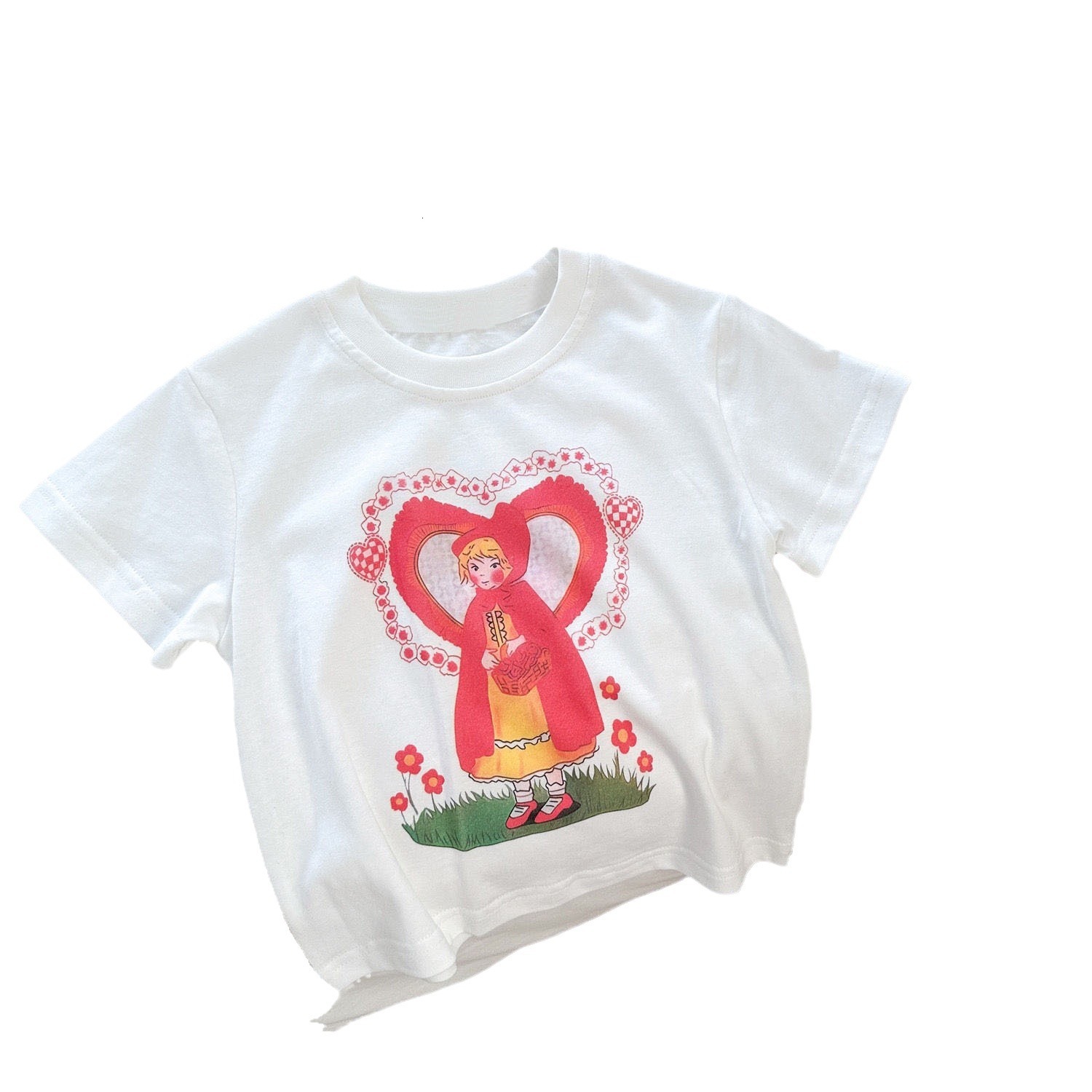 Ddmyshoesvip Pure Cotton Children S Summer New Cartoon Printed Short Sleeved T Shirt For Girls And Babies Cute Boys Casual Top