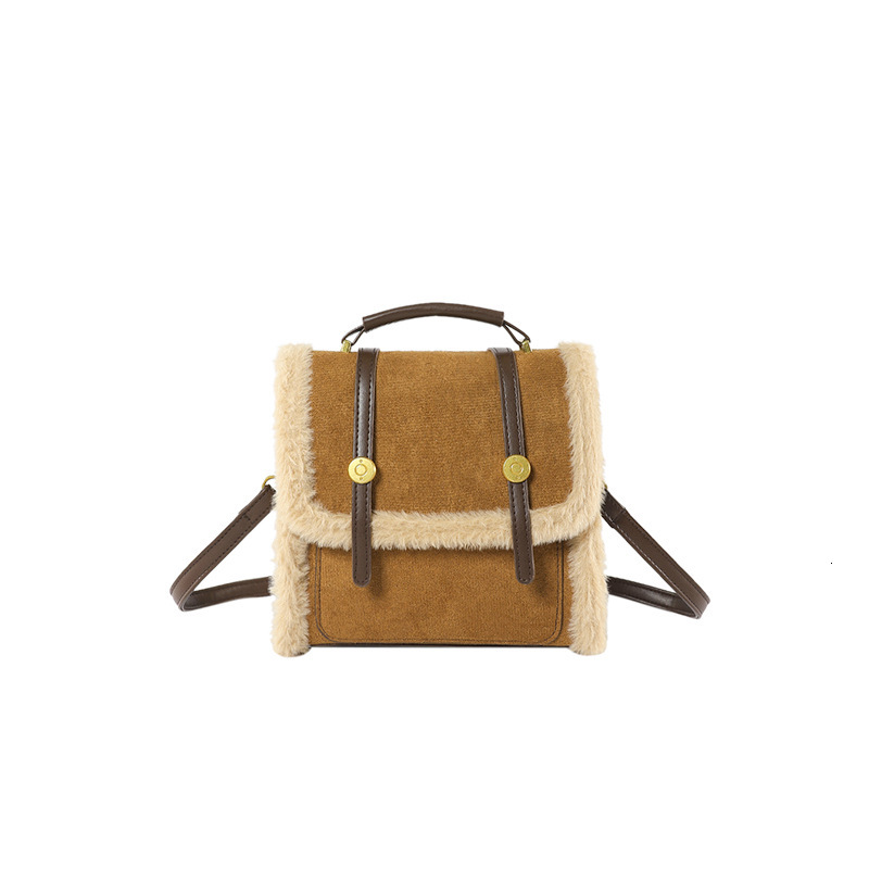 2025S Designer Women S Bag Hairy Bag Women Autumn And Winter New Item For Girls Single Shoulder Women S Bag Commuting Plush Crossbody Backpack