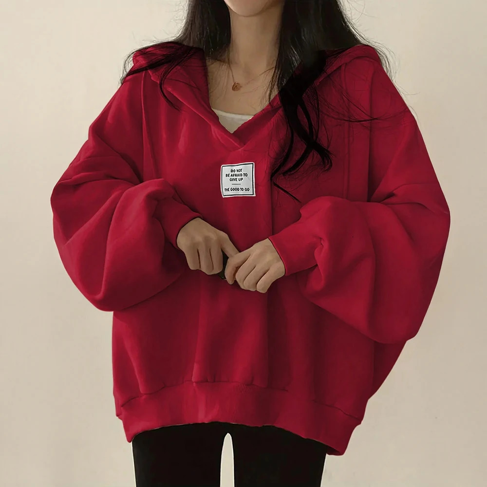 Mia Muse Womens Sweatshirt Autumn Winter Korean Application Long Sleeve Hoodie 250403