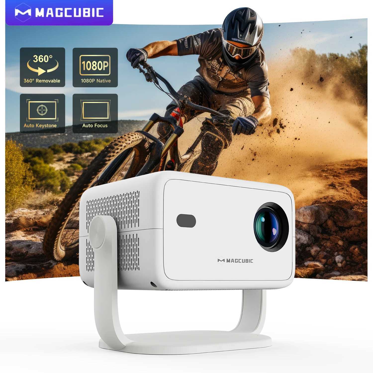 Magcubic 4K L018 Projector 650ANSI Native 1080P Auto Focus Keystone 360 Rotate Android 11 BT 5.2 WIFI6 Portable Home Theater X250407