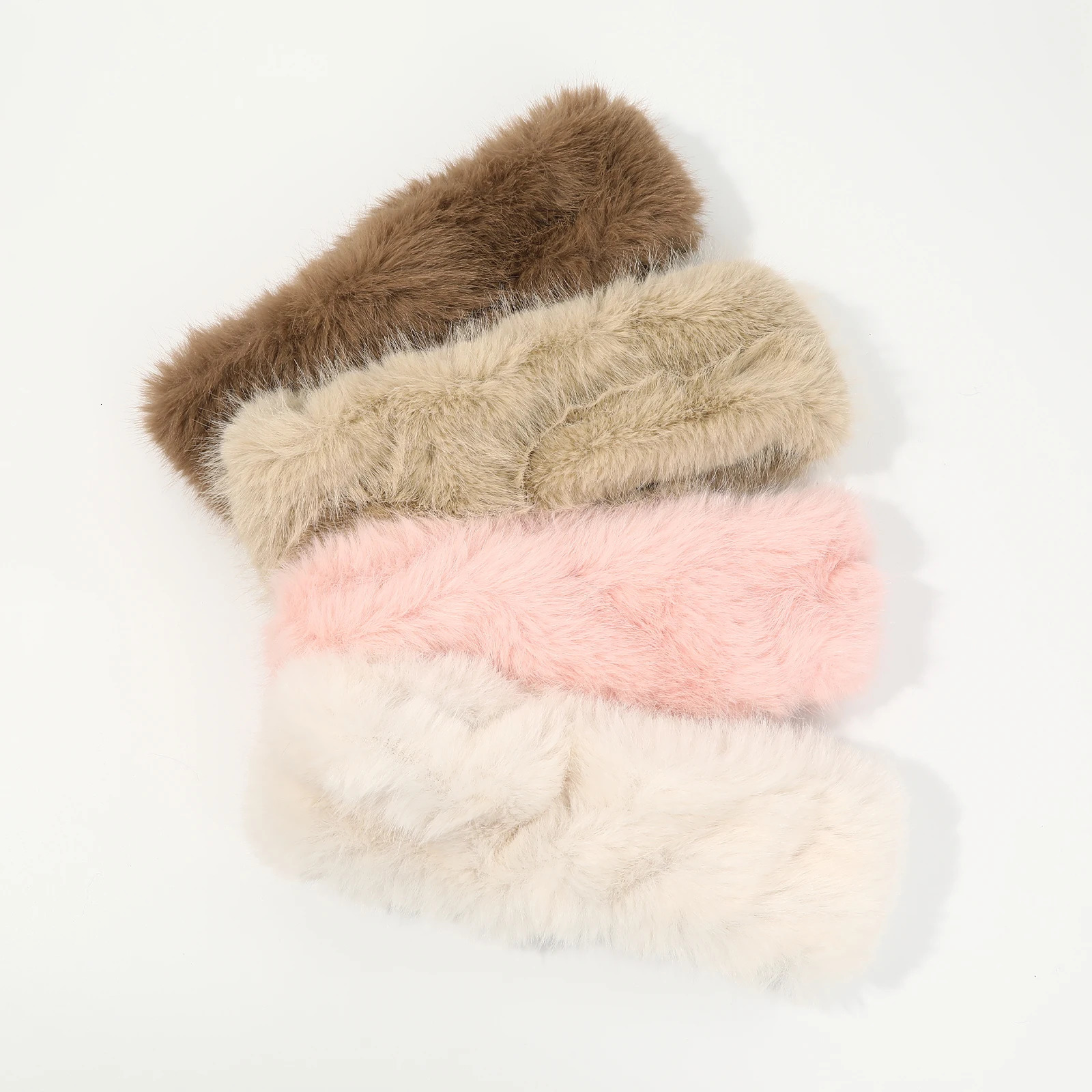 1pc Autumn Winter Plush Fur Headband for Women Fluffy Elastic Cold-Proof Hair Bands Ring Outdoor Travel Cute Lady Warm Hat 251106