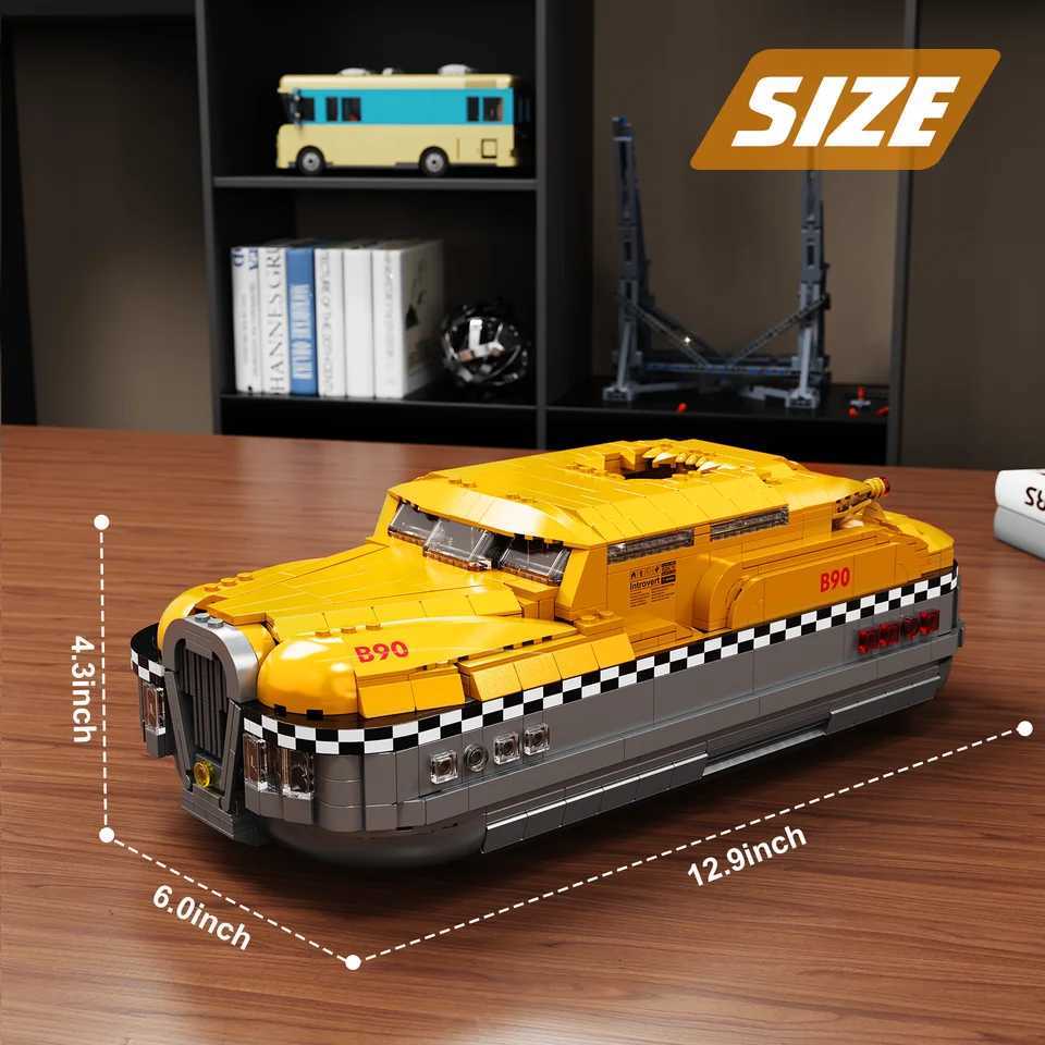 Fifth Element Car Building Blocks Set w Taxi B90 Model Bricks Toys Boys and Girls Christmas Gifts 1441 PCS C251111