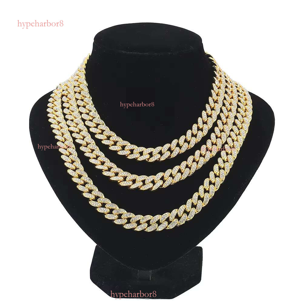 Men's Personalized Hip Hop Necklace Bracelet Full Punk Cuban Chain Jewelry DMLA-039