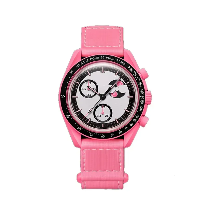 watchChronograph Wristwatch Precision Mechanism w/ Luminous Dial Indicators on a Robust Metal Band