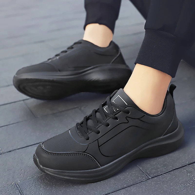 Men Running Shoes Winter Warm Male Sneakers Anti-slip Breathable Mens Walking Shoes Lace Up Soft Casual Shoes Lightweight 250402