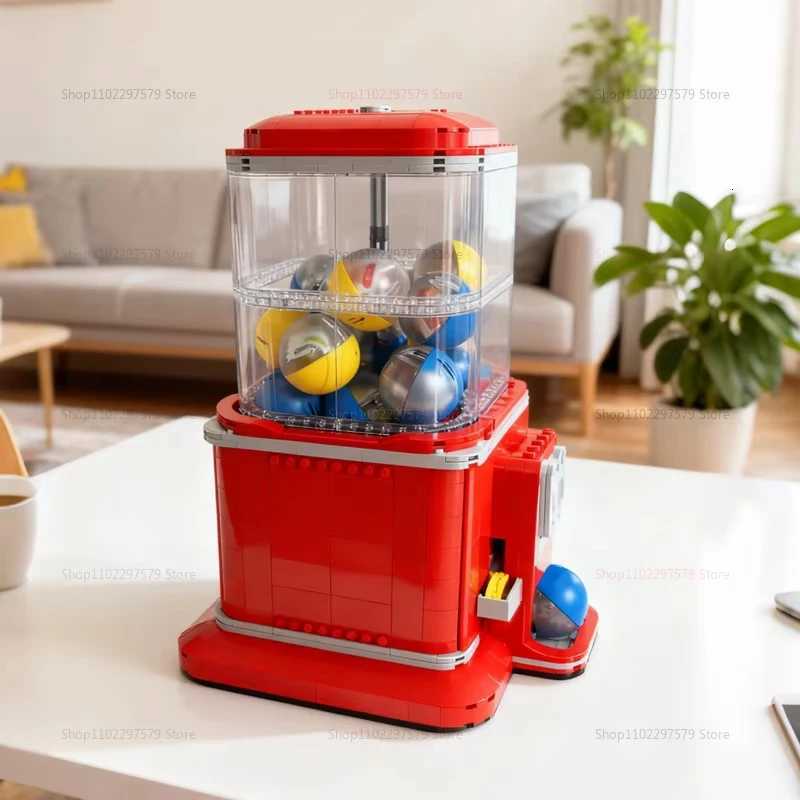 2025 New Vending Machine Building Blocks Set 1343pcs DIY Play Game Toy Gift for Kids Boys Girls Educational Fun Birthday Party Y251107
