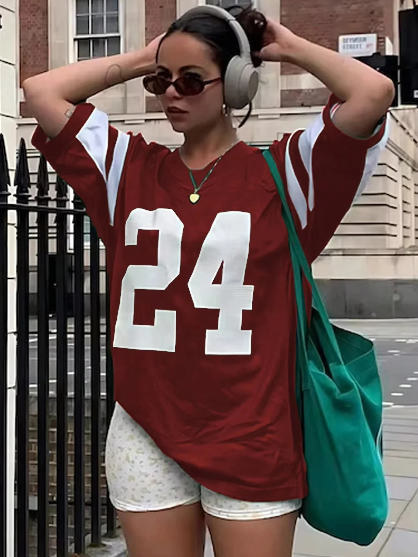 Summer Fashion Sport Jersey Number 24 Mens Tshirt Oneck Harajuku Trend Style Womens Casual Oversized Top 250407