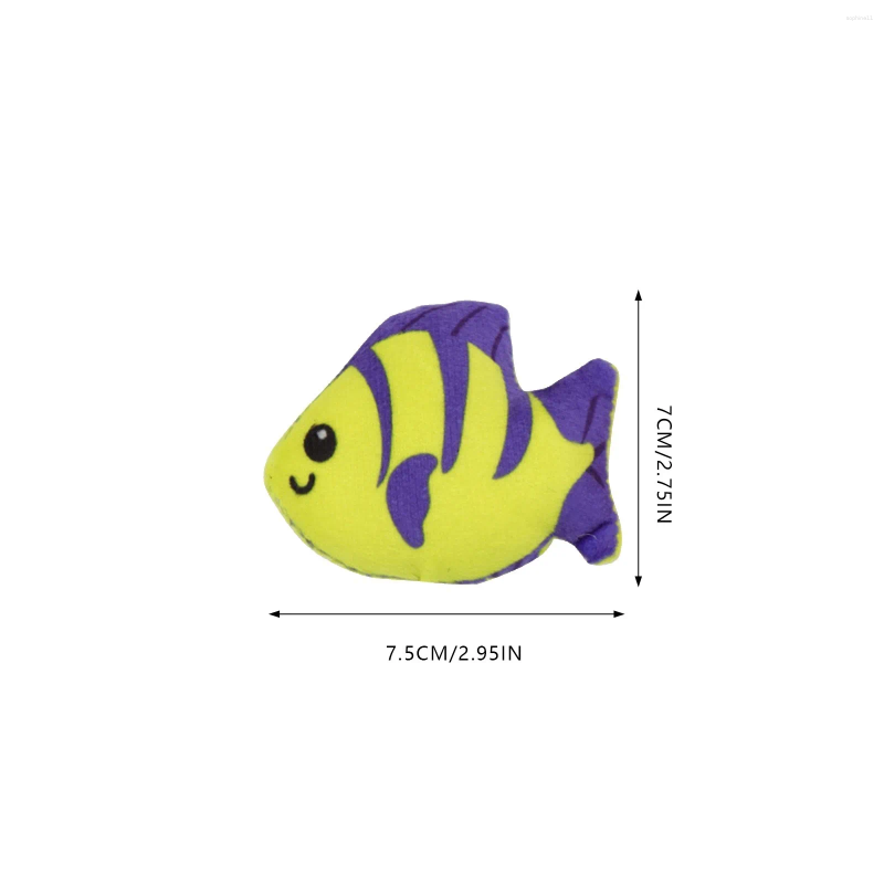 Update Soft Puppy For Teething Fish Plush Pet Toys Creative Tropical Running Compatible With Hine Exercise Heart Beat
