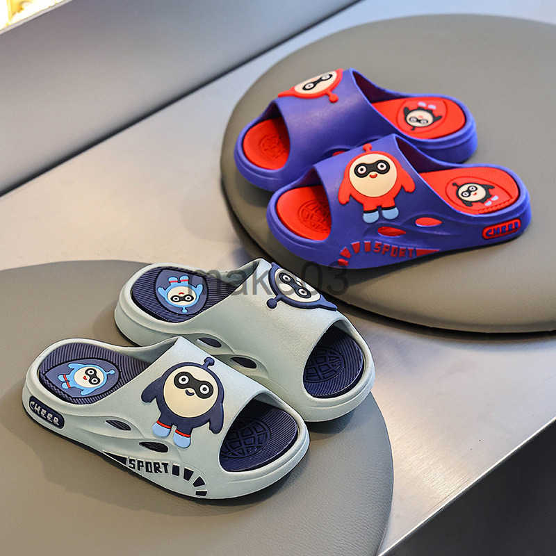 Childrens sandals parent-child new style for men and women summer cartoon soft bottom anti slip home shower outdoor bathroom J250403