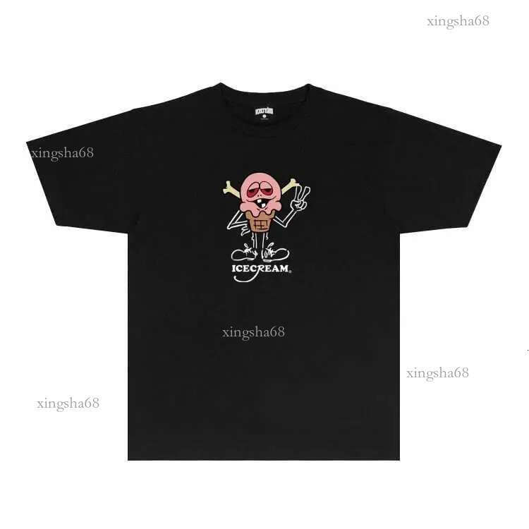 Men's T-Shirts FlyDog Ice Cream Classic Tengu Print T-Shirt 100% Cotton Shirt Casual Oversized Otter Lovers Trendy Fashion 2024 J240515