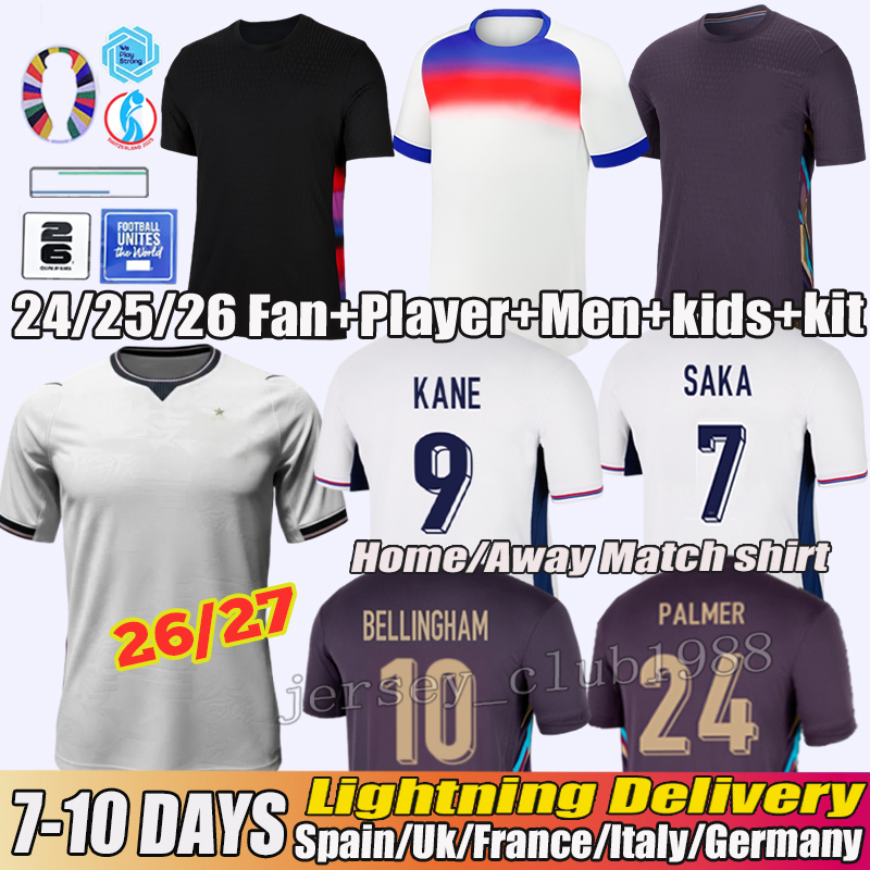 england football Shirt 25 26 BELLINGHAM KANE england Shirt SAKA FODEN RICE Soccer Jerseys Konsa Watkins Gordon PALMER Kids kits england football jersey