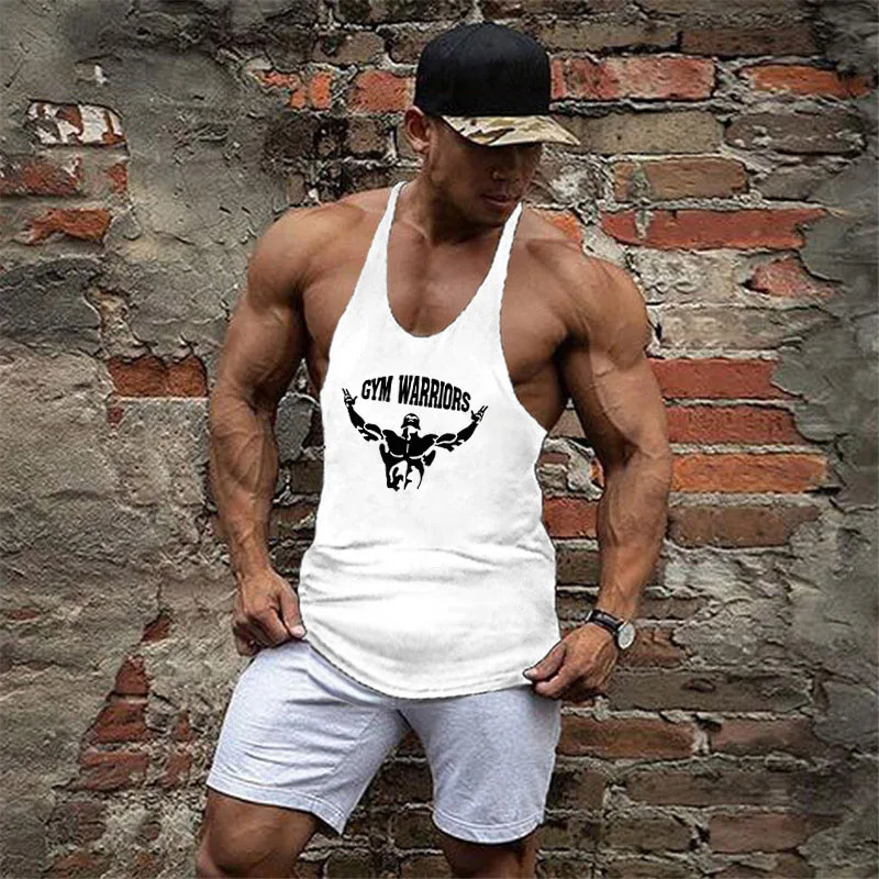 Muscle guys Clothing Gym Tank Tops Mens Fitness cotton Clothes Singlets Men Stringer Bodybuilding sleeveless Shirt 250407