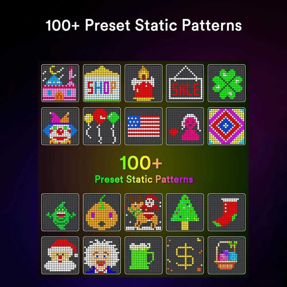 1/2PCS Smart Curtain Lights RGB Curtain String Lights with App Remote Music Sync Dynamic DIY for Indoor Outdoor Xmas Wall Decor W251107