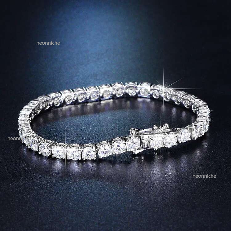 Top Moissanite dias necklace designer jewelry moissanite Cuban k for women men nature charms love gift tennis Dia chain bracelet