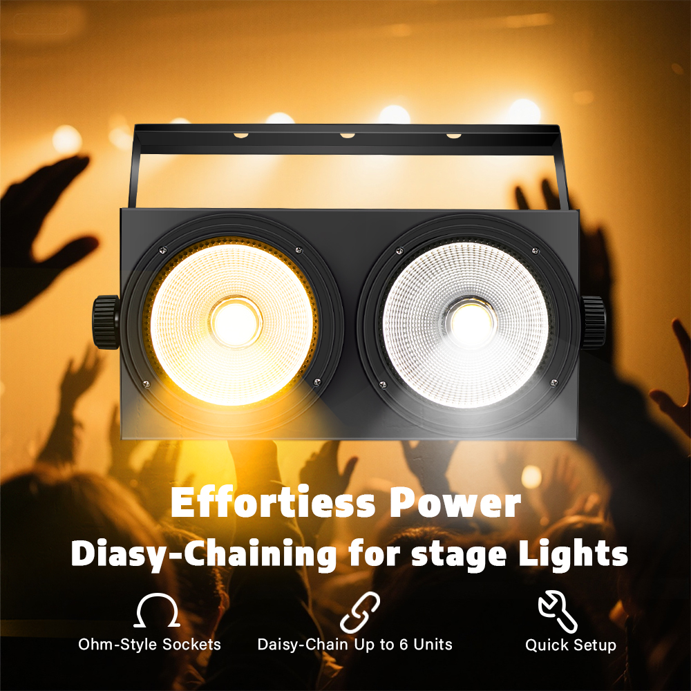 Stock In USA DHL/UPS 200W cob par light led Audience lamp lighting stage performance atmosphere lighting