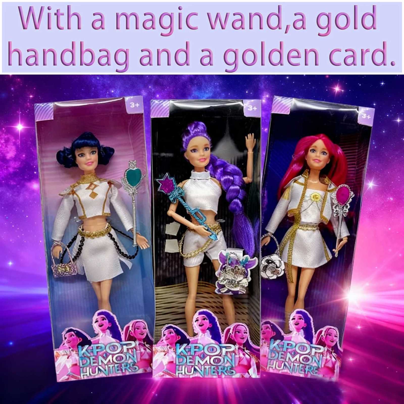 Hot Sell With Delicate Texture Anime 30CM K-Pop Demon Hunters Doll Vinyl Toy Rumi Mira Zoey Birthday Surprise Gift For Girls Z251107