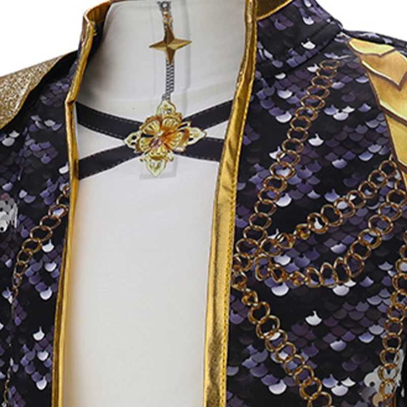 Kids Kpop Idol Huntrix Rumi Cosplay Costume Black And Gold Uniform Set For Girls Halloween Hunters Role-Playing Carnival Outfits W251107 - view 7