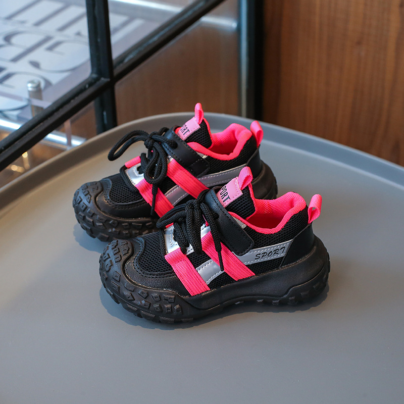 Kids Running Trainers Fashion Students Sport Shoes Boy Girl Toes Capped Toddler Kidszworld Children Youth Sneakers Big sizes 21 - 36 K0126