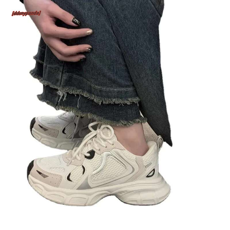Women ary Chunky Sneakers Mesh Breathable Increased Internal Trainers Sports Running Casual Ladies Fiess Vulcanize Shoes ddmypanda