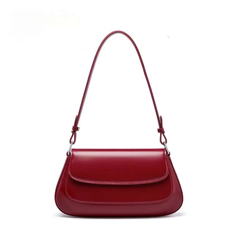 Wholesale Women Saddle Lady Split Leather Fashionable Underarm Shoulder Bag Female Crossbody Messenger Armpit Handbag
