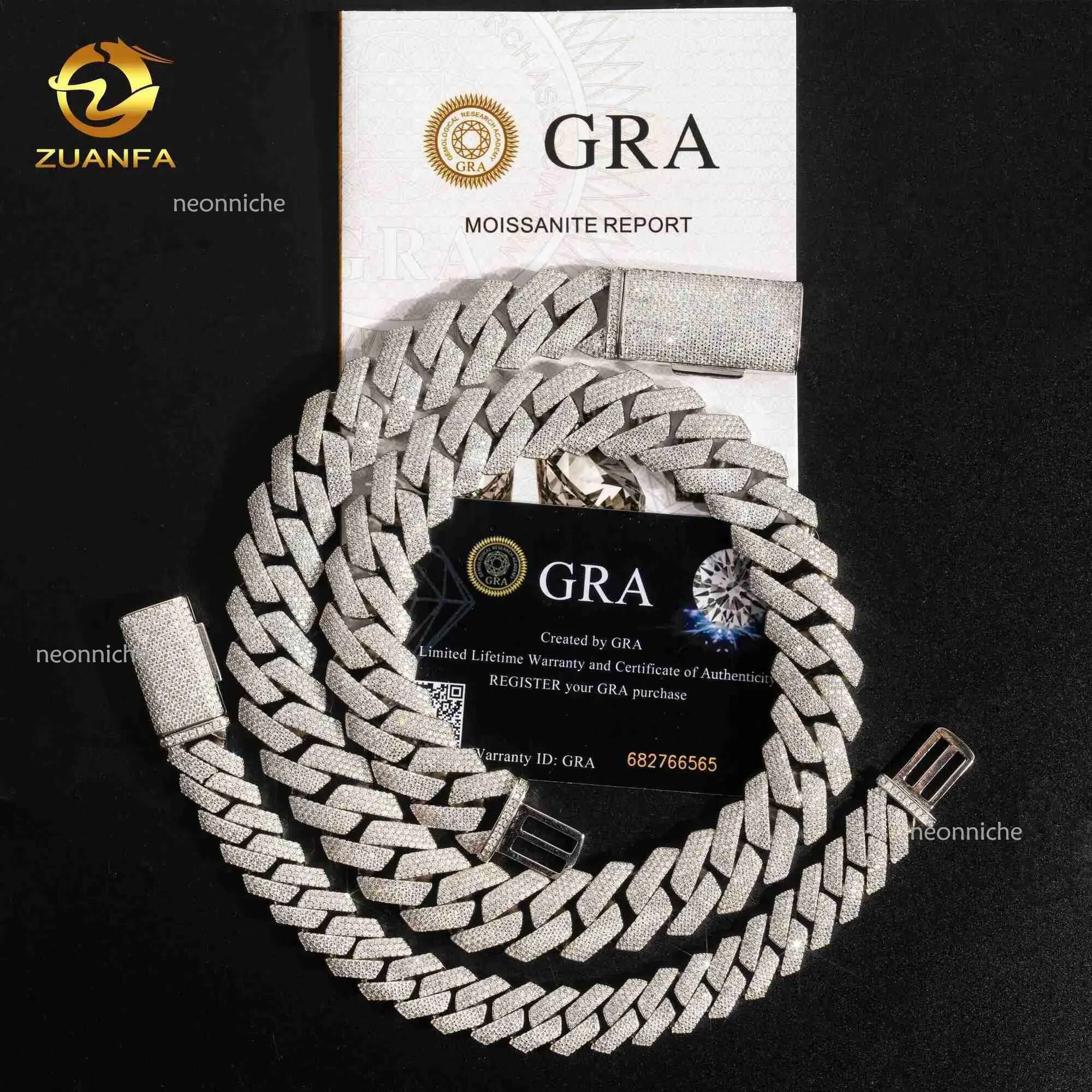Pendant Necklaces Iced Out Jewelry Vvs Dias Custom Necklace Hip Hop Sier Cuban k Chain Moissanite Drop Delivery Pendants Ot7Ul
