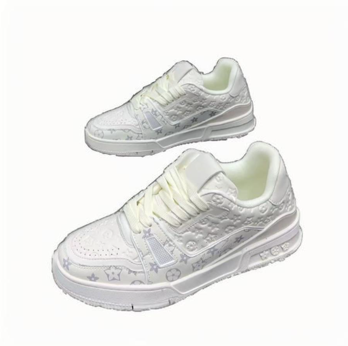 Free shipping new trendy casual shoes sporty fashionable lightweight anti slip breathable board shoes black white plus size 36-44