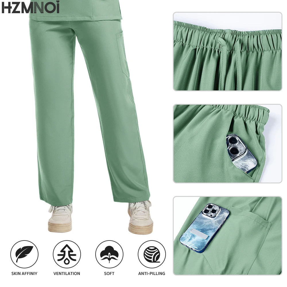 Multil Colors Uniform Women Scrubs Sets Hospital Working Scrub Suits Nurse Accessories Dental Surgery Suit Lab Workwear 250402