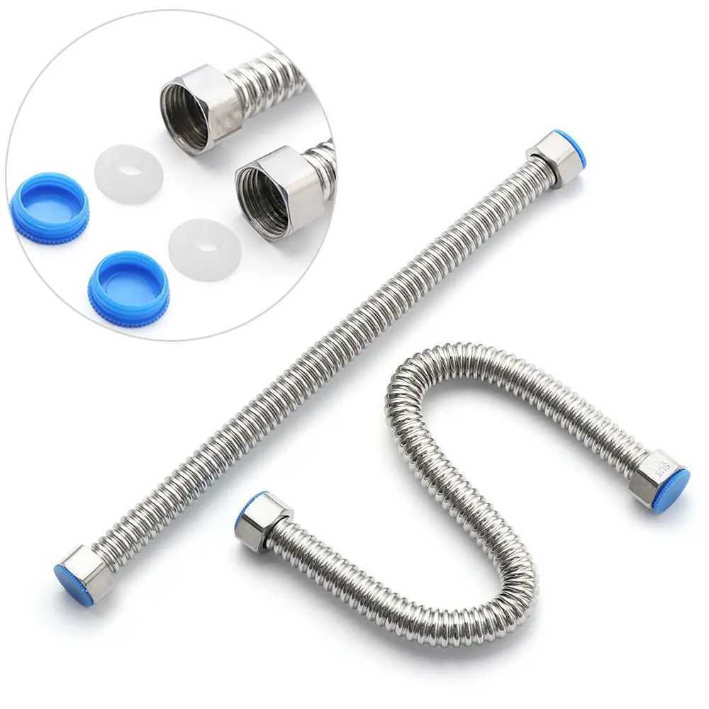 10/30/40/50/60cm Bathro Faucet Toilet Hose Stainless Steel Corrugated Pipe Heater Connector Plumbing Supply Hose Water Tube Y251107
