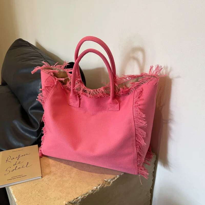 Canvas High Quality Shoulder Bags 2025 New Large Capacity Casual Versatile Bolso De MujerDesign Youth Women's Handbag