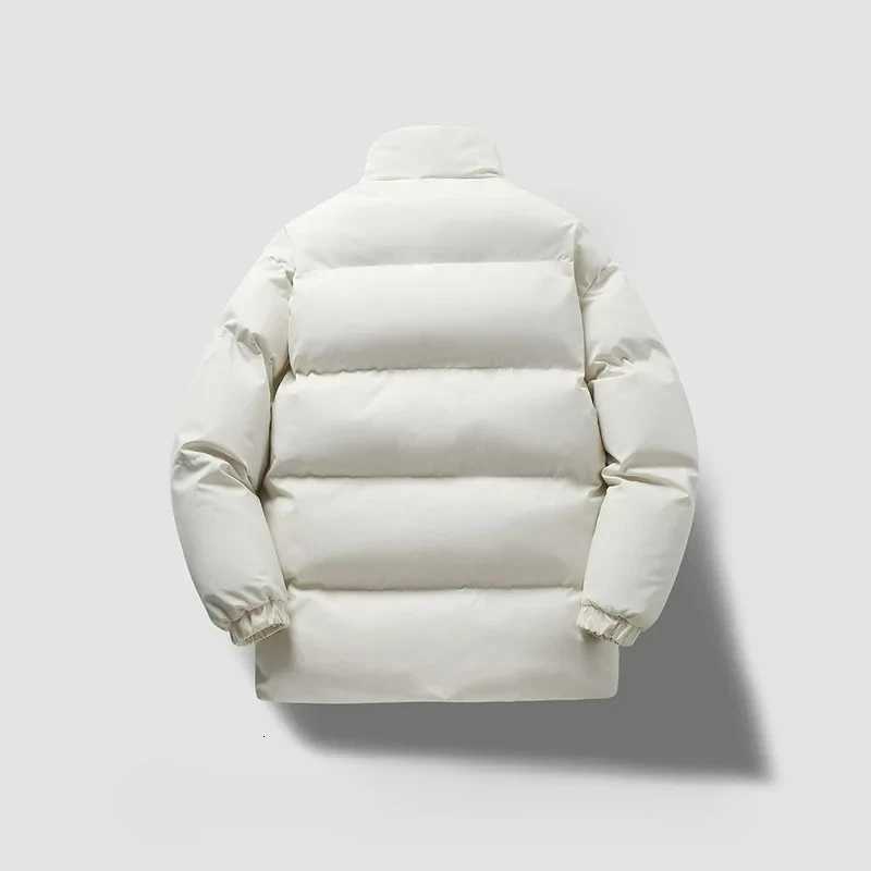 New Winter Mens Thickened Jacket Hot Fashion Cotton Padded Coat Casual Sports Outdoor Windproof Parka Coat Cold WeatherT251107