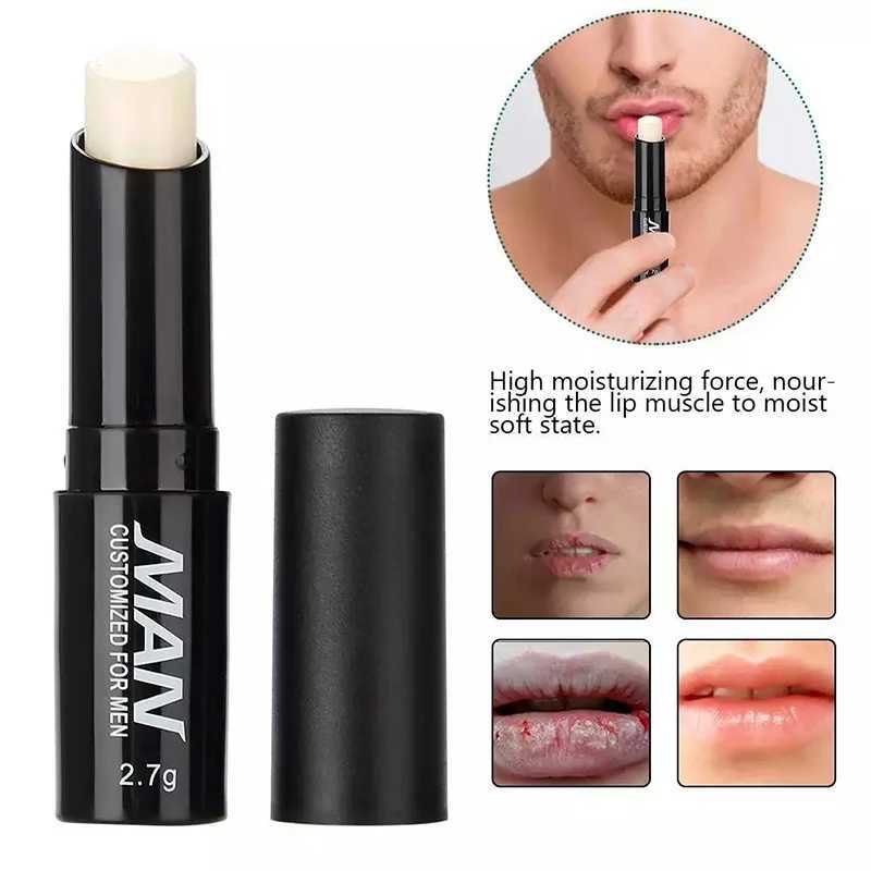 Mens lipstick Long lasting moisturizing Lighten lip line anti drying lipstick mens cosmetics lip skin care products W250407