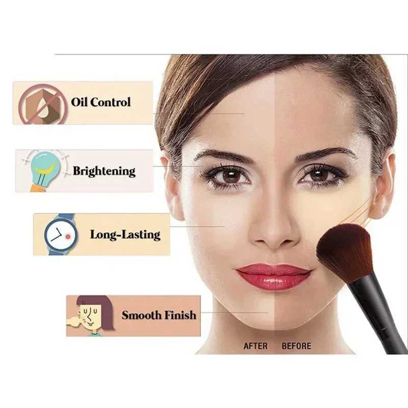 Banana luxury female face foundation make-up banana powder bottle loose powder authentic oil control beauty art toolXJ250407