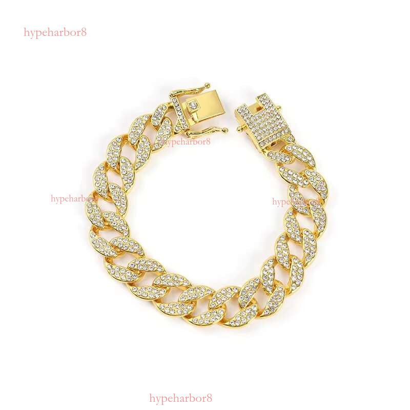 Cuban Chain Jewelry Alloy and Women's Full Personality Wave Hip Hop Necklace Men's DMLA-036
