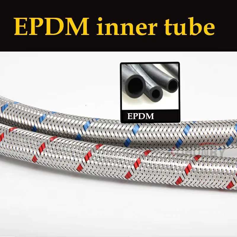 G1/2 1 Pair Stainless Steel ible Plumbing Pipes Cold Hot Mixer Faucet Water Supply Pipe Hoses Bathro Part 50cm Y251107