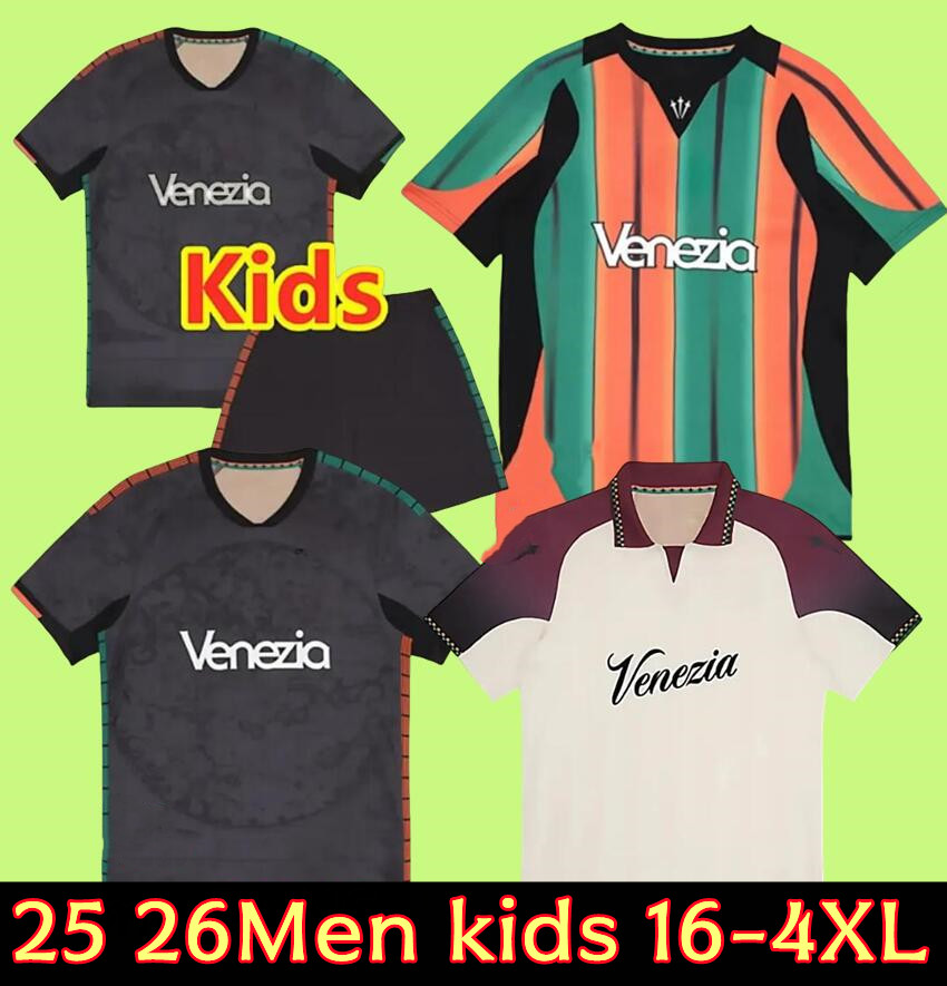 25 26 Venezia FC soccer Jerseys ZAMPANO YEBOAH 2025 2026 Venice Home away DUNCAN BUSIO ORISTANIO Football shirts NICOLUSSI POHJANPALO ELLERTSSON Maglia