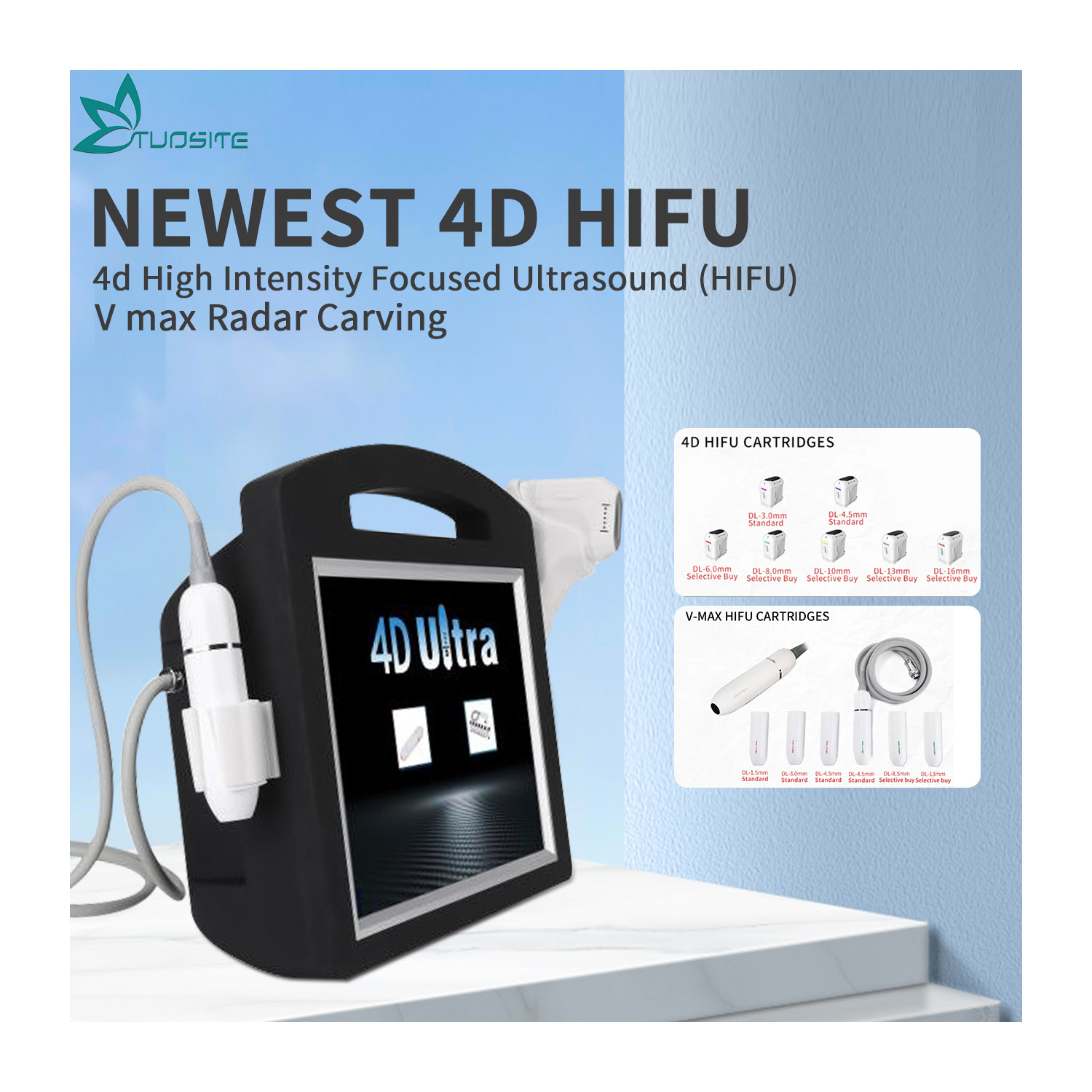 2025 4D HIFU &Vmax Hifu Wrinkle Removal Skin Rejuvenation Machine