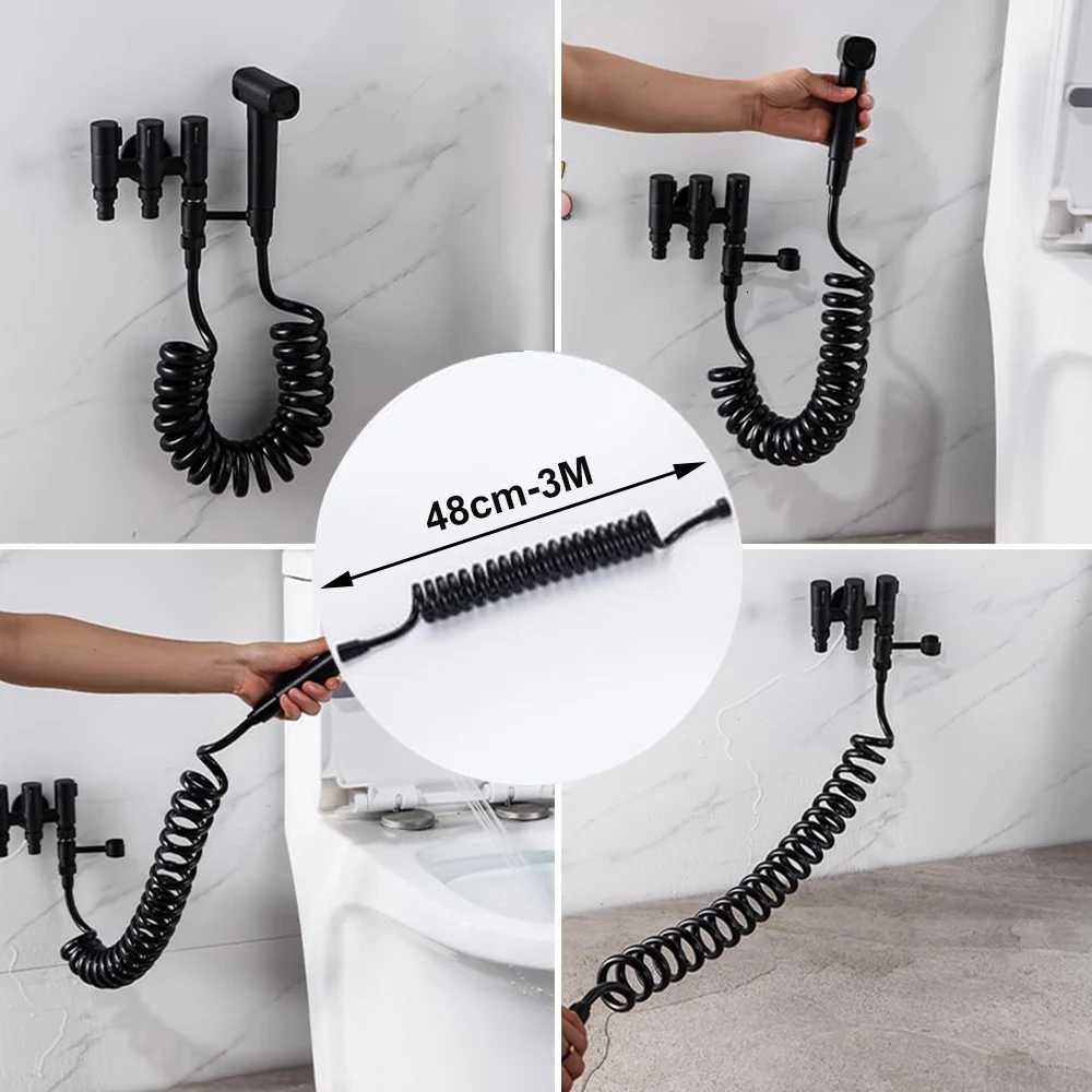 New 15M/2M//5M Spring ible Retractable Hose For Shower Toilet Bidet Water Pipe Plumbing Spiral ible Shower Hose Y251107