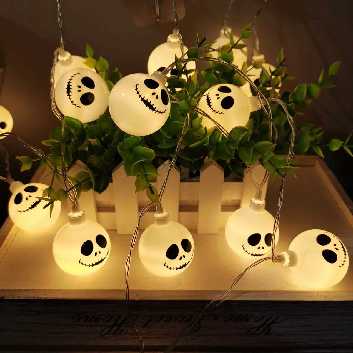 2025 Halloween Grimace String Lights Indoor Battery/Usb Operated Hanging Lamp For Home Decor Christmas Festival Light 302 W251107