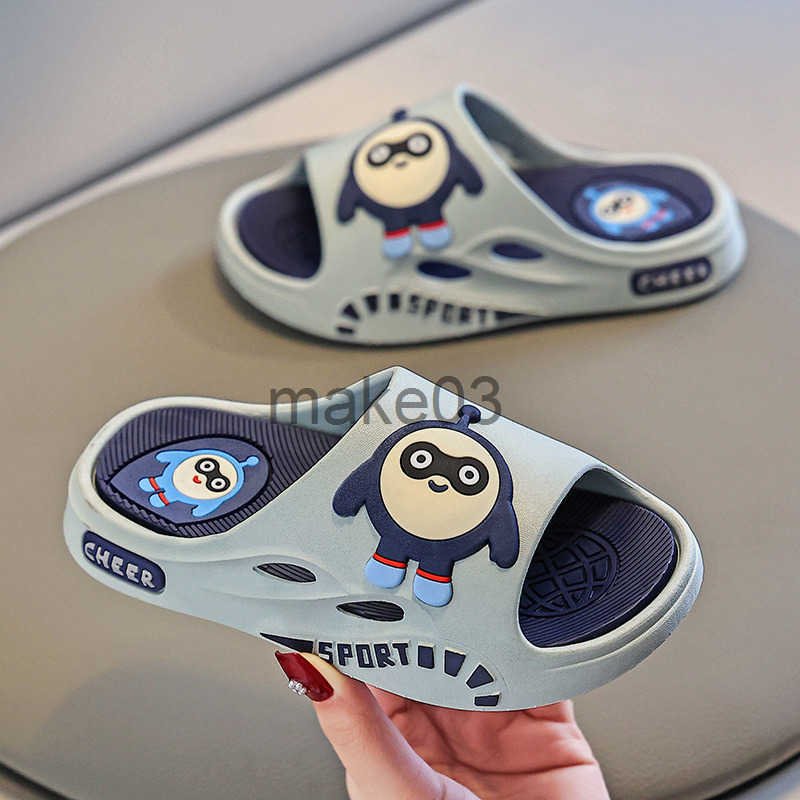 Childrens sandals parent-child new style for men and women summer cartoon soft bottom anti slip home shower outdoor bathroom J250403