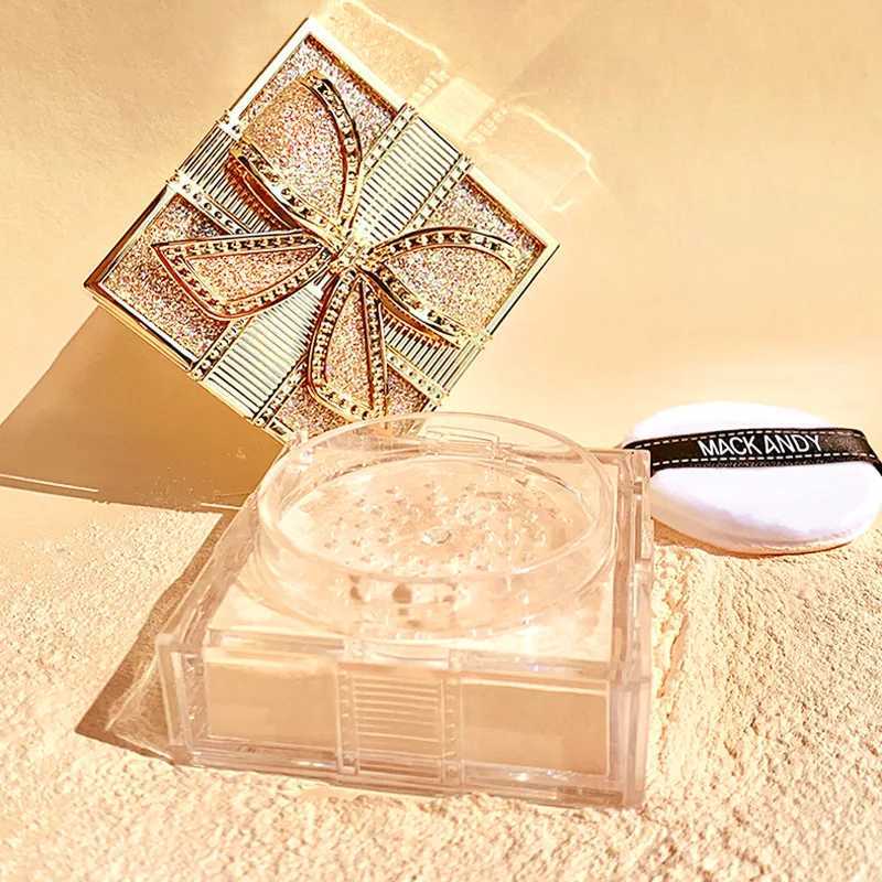 2 colors loose makeup powder transparent decorative powder waterproof cosmetic puff used for facial decoration with puffXJ250407